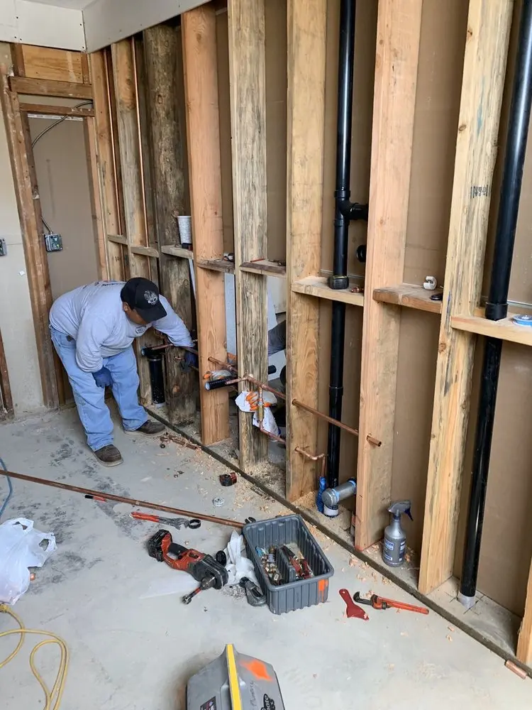 Commercial rough-in plumbing for Water Heater Replacement in Voorhees Corner